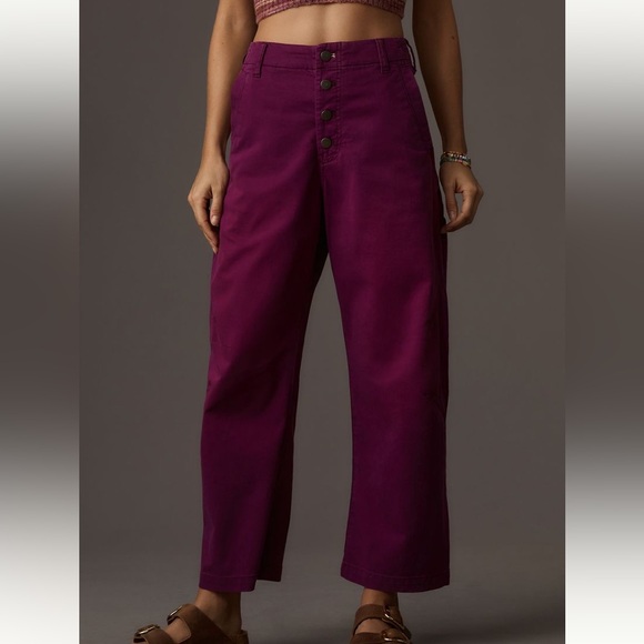 Pilcro Pants - Anthropologie Pilcro button front barrel pants